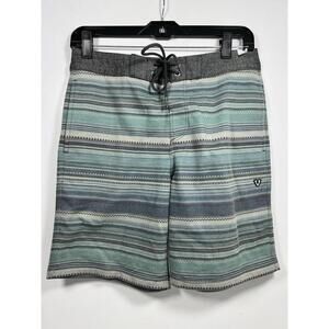 Vissla Sofa Surfing Shorts Boys Large Multicolor Stripe Knit NWOT